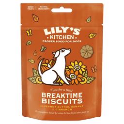 Lily's Kitchen Breaktime Biscuits Bakade Hundkex med Banan & Jordnötssmör